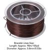 10 Rolls 0.8mm 1000 Yard Flat Stretchy Bracelet Strings with Organizing Cases Crystal Elastic Strings Bead Thread Cord for Jewelry Making Beading and