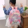 2024 Kindergarten Student School Bag Cartoon Cute Unicorn Girl Backpack Fashion Foreign Trade Large Capacity Student Backpack