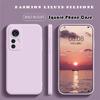 Original Flüssigsilikon Stoßfest Hülle für Xiaomi Mi 14 13 13T 12 12T 11T 10T 10 11 Lite Pro Square Fluff Bumper Soft Cover