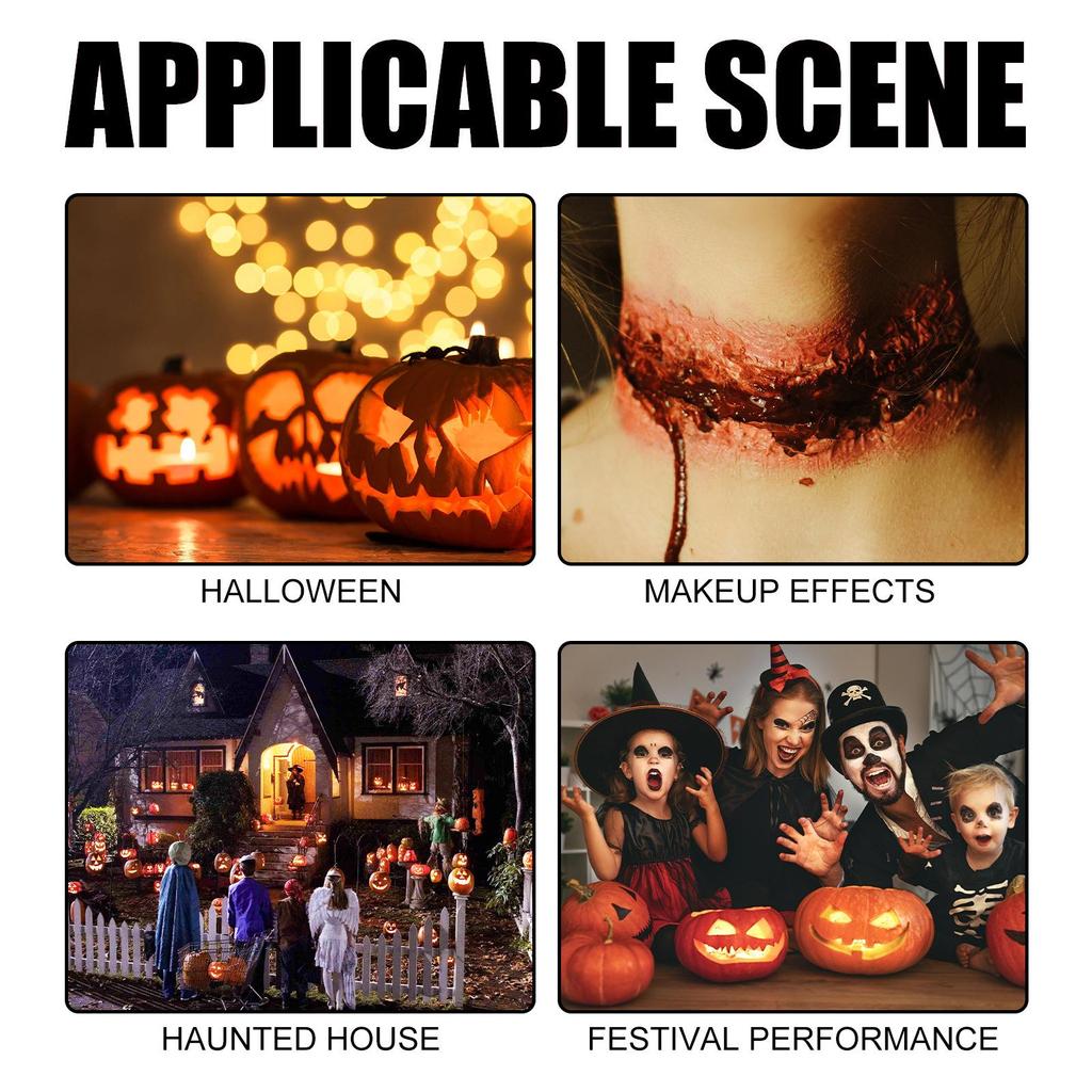 EELHOE Halloween Hautwachs Blutplasma Make-up Set Narben Make-up Für Horror Atmosphäre Partys Kostümzubehör