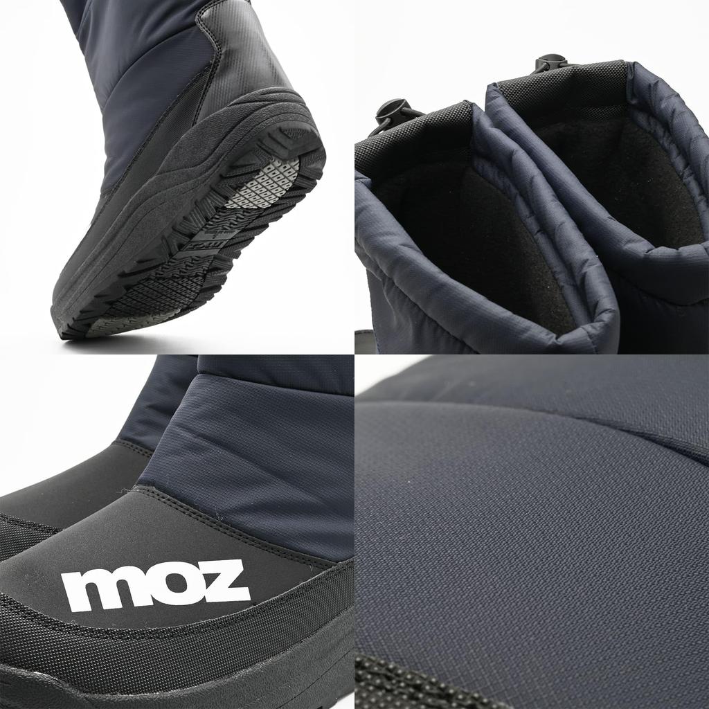 Mozu Winter Snow Long Trekking Cold Urethane Fleece 5681 Size L Men's Boots, Length, Boots, Fall/Winter, Waterproof, Non-Slip, Weather,