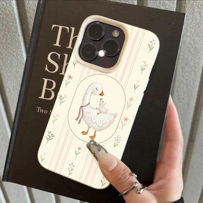 Cute Duck Pattern Phone Case For iPhone 17 Pro Max 17Air Case iPhone 16 15 14 13 12 11 Pro Max 16e X XR XS Shockproof Soft Cover