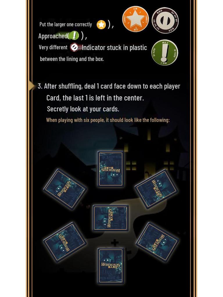 Werewords: Multiplayer Wahrheitsspiel Tischspiel