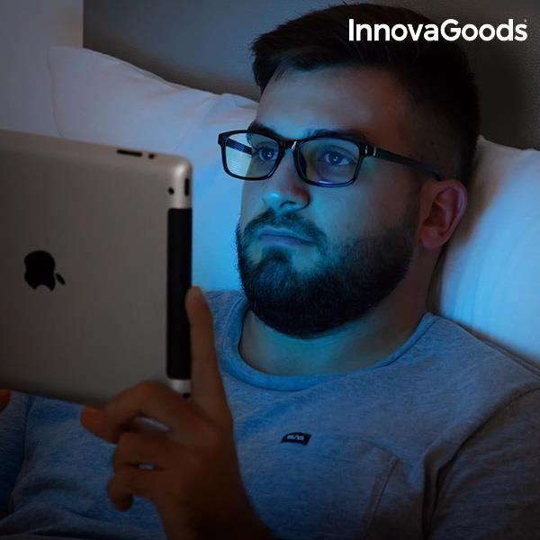 Lunettes de Protection contre la Lumière Bleue InnovaGoods - Noir - Anti-reflets