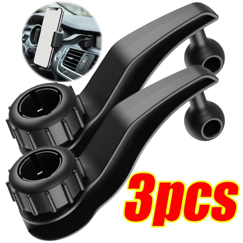 17mm Stand Tablet Holder Head Bracket Extension Rod Dead Angle Adapter Bracket Extender 1/2/3pcs Car Air Outlet Phone Bracket