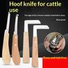 1Pcs Goat Cow Sheep Pig Livestock Hoof Knife Farm Cattle Horses Hoof Cutter Right Left Hand Animal Foot Pruning Veterinary Tools