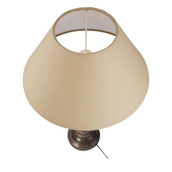 58 Cm Floral Carved Wood Table Incandescent Lamp With Golden Shade Bedroom, Dining Room, Hotel Room, Living Room, Office Bulb Not Included