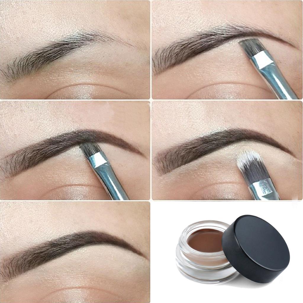 Pomade Long Lasting Eyeliner Gel Eyebrow Cream Brush Waterproof Makeup Cosmetic