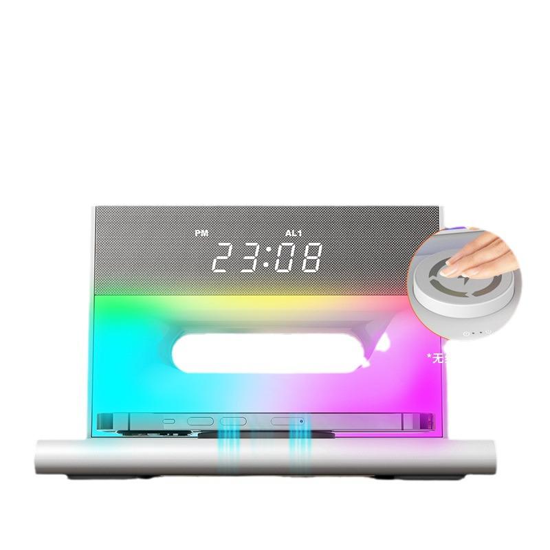 Multifunctional Wireless Charger Night Light Bluetooth Speaker with Custom Logo