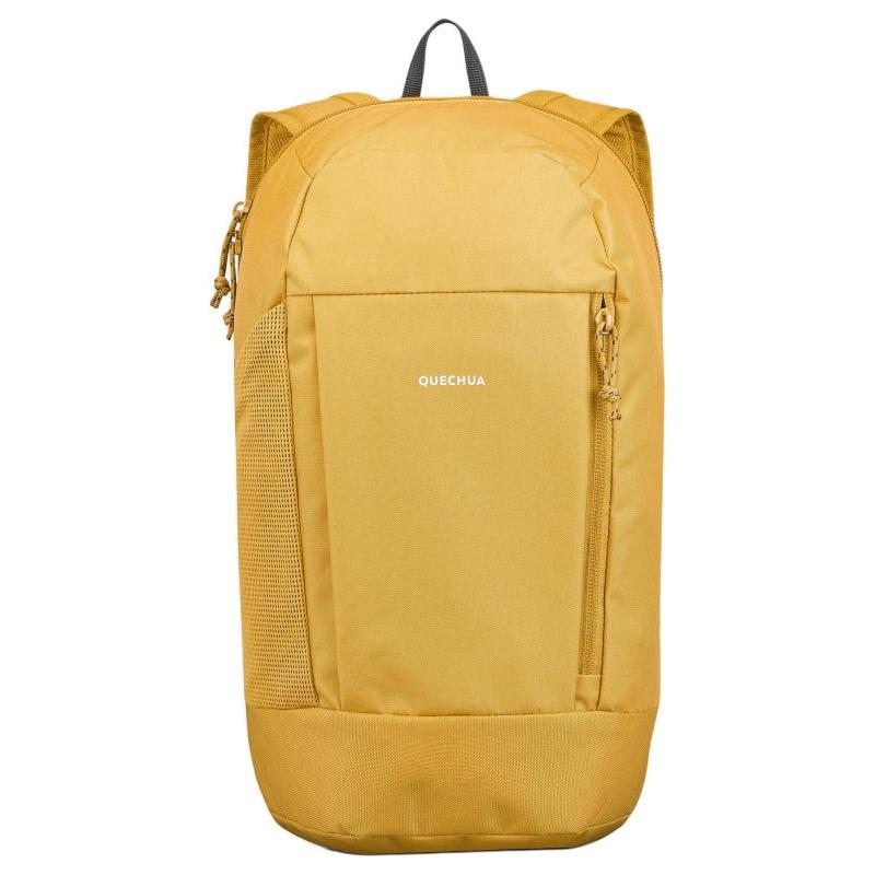 DECATHLON10L QUECHUA Arpenaz Country Hiking Bag Backpack Outdoor Bag Polyester Brown Yellow Unisex Couple Style