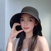 Cotton Sun Hat For Women With Wide Brim Foldable Uv Protective Outdoor Fashion Accessory