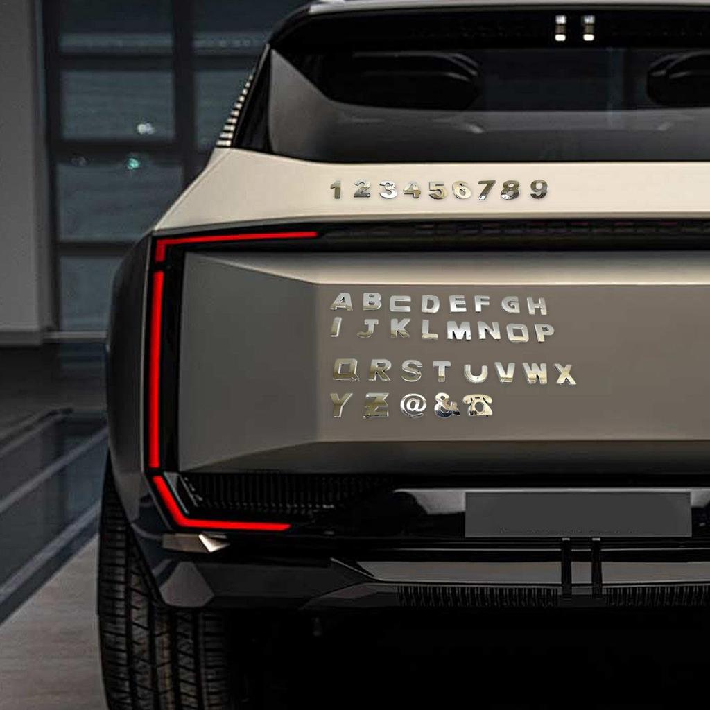 Car Letter Decal, Car 3D Letter Sticker - Weather and UV Resistant Letter Sticker