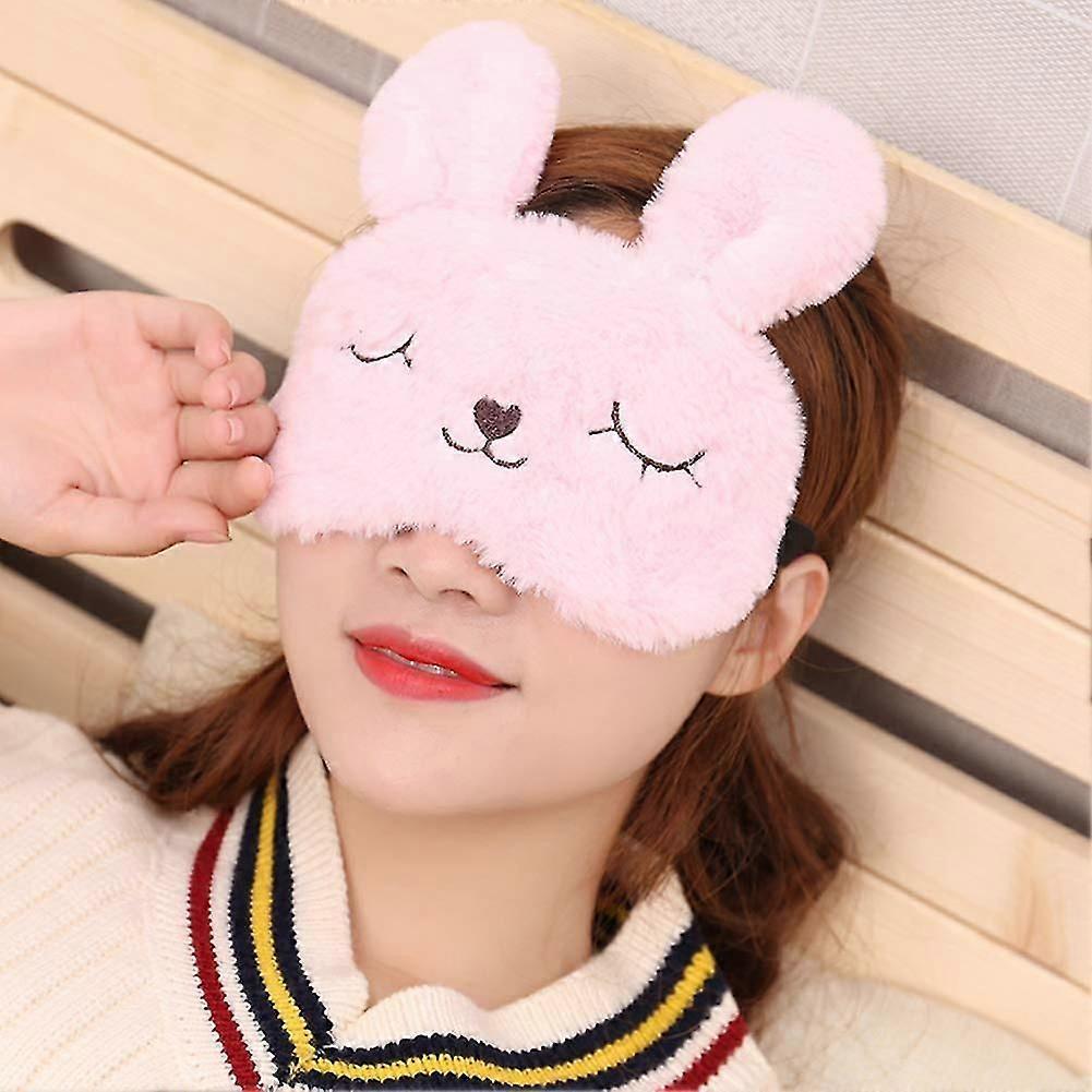 4 Pieces Of Cute Animal Baby Rabbit Sleep Eye Mask Soft Plush Sleep Eye Mask $ 4 Pieces Of Cute Simple