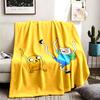 Adventure Time Theme Blanket Suitable For The Sofa Camping And Travel Made Of Soft Flannel Material An Ideal Gift For Occasions Such As Birthday