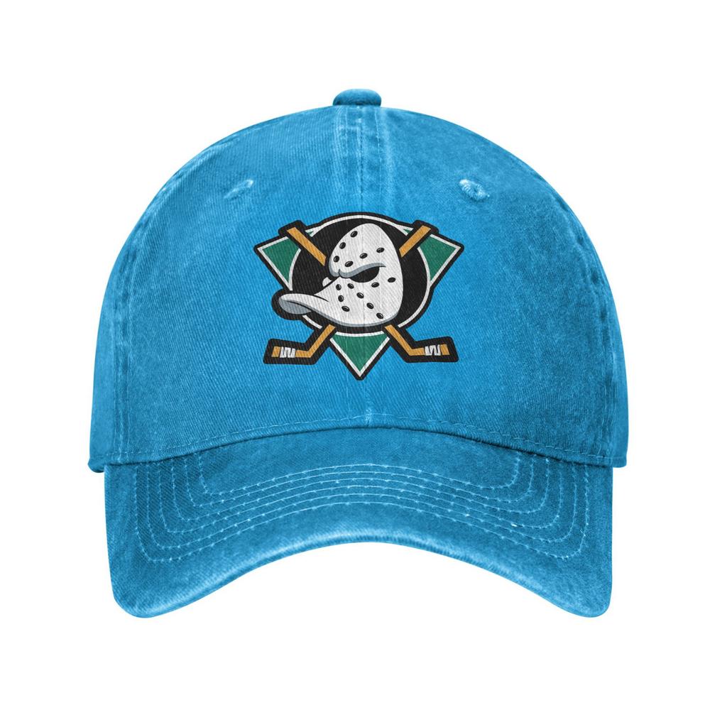 Mightys Ducks  Baseball Cap Sun  Hunting Camping Adjustable Washed Hip Hop Hats Men Adult Fashion Print Baseball Caps