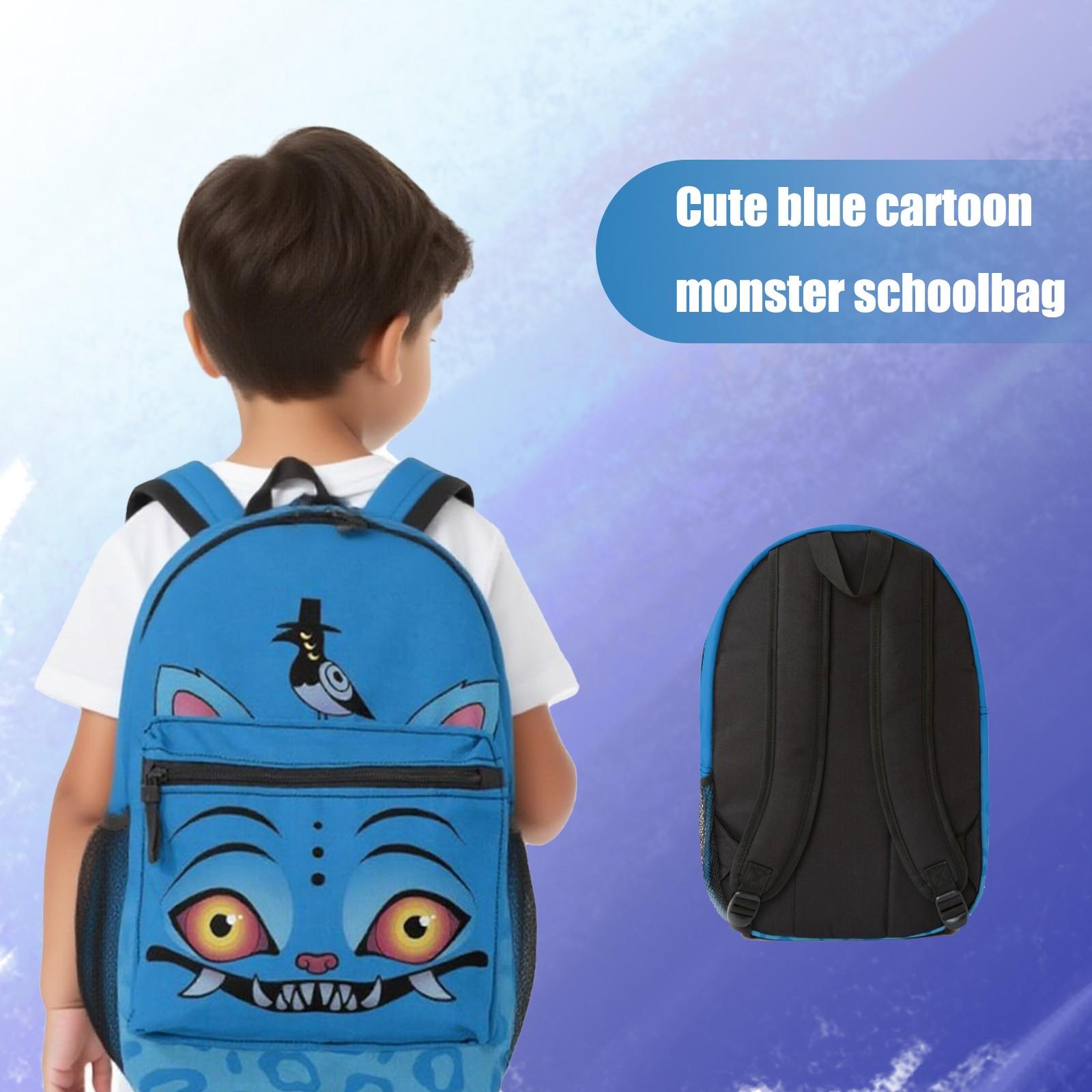 

Рюкзак, Снова в школу, Мультяшный Милый Дорожный Рюкзак с Принтом, Периферийный Двуплечевой Рюкзак для Подростков, Студентов, Мальчиков и Девочек One Size