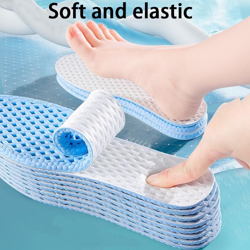 mesh breathable sports insoles Men's Women's summer cool insole Feet Running Sports Memory foam Shoe Sole Anti-odour Shoes Pads
