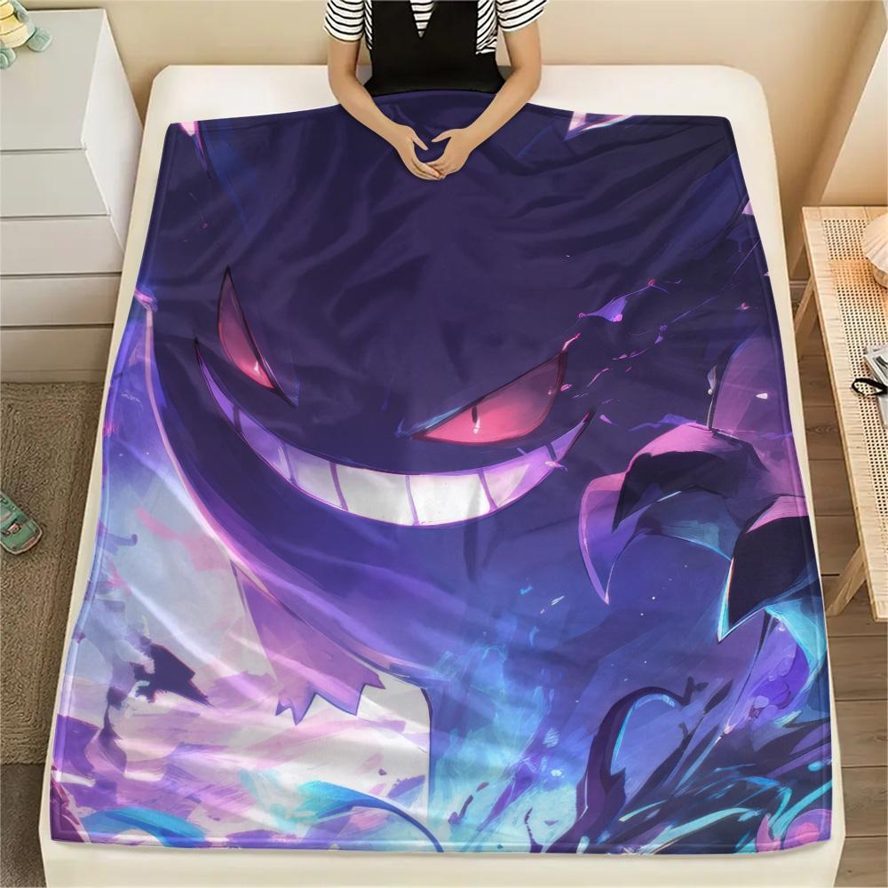 Dark Ghastly  Print Flannel Blanket, High quality Comfortable for All Seasons, Home Decor, Warmth and Comfort