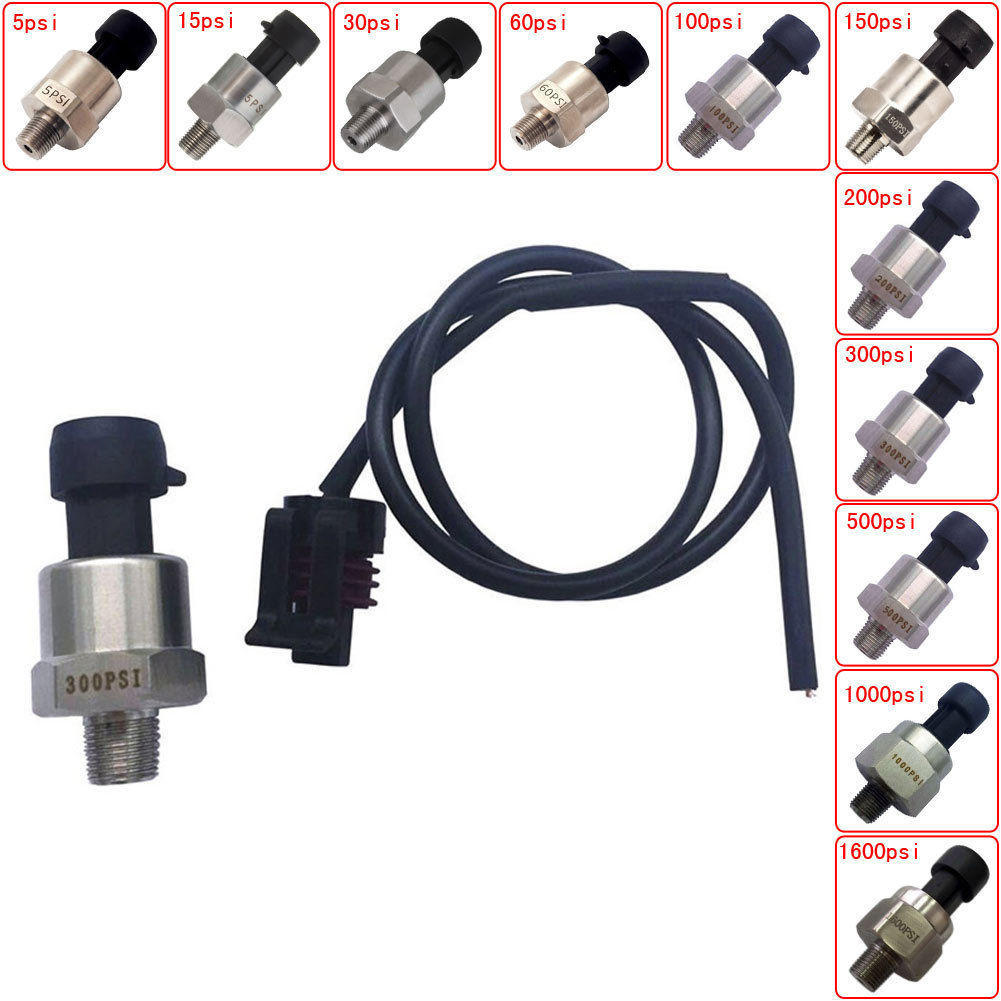 TE9 Car Pressure transducer or sender 150 psi 0-4.5V for oil fuel air water NEW