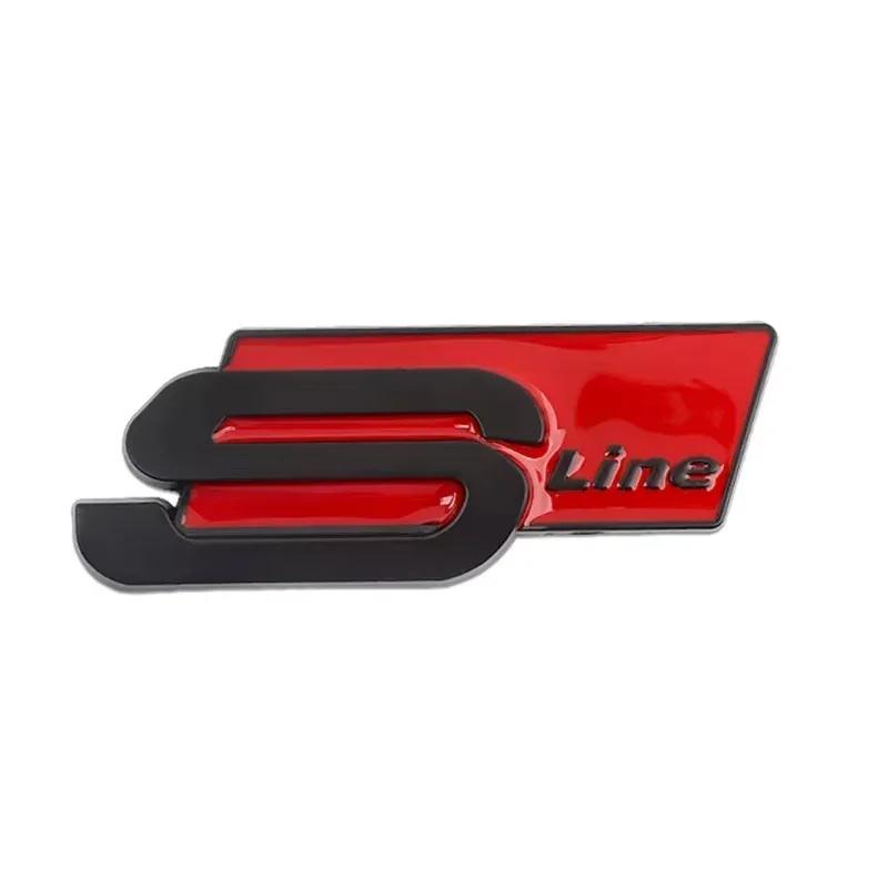 Car Emblem Sticker Auto Body Trunk Badge Decoration For hot Sline A3 A4 B7 B6 8V B8 8P A6 C7 A5 Q5 A1 A7 A8 Q2 Q3 Q7 S6 S1 RSQ8
