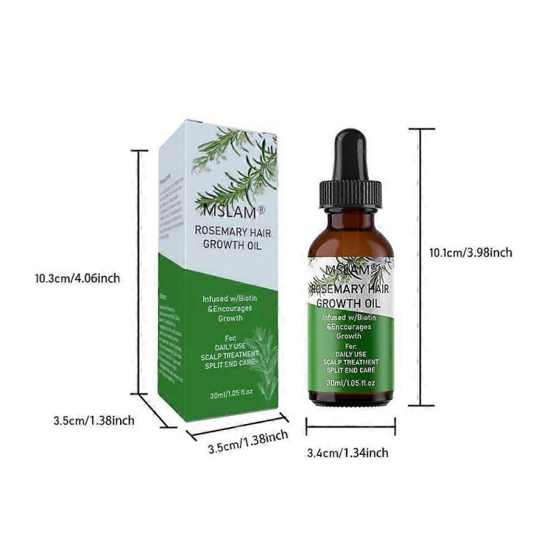 Rosemary Hair Oil, Rosemary Massage Oil for Skin Care, Nourishes the Scalp and Improves Hair Growth, Skin Care Oil for Aromatherapy