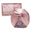 Hot Selling Adjustable Double Layer 100% Mulberry Silk Hair Turbans with Elastic Band Printed Bonnets for Women Fashion