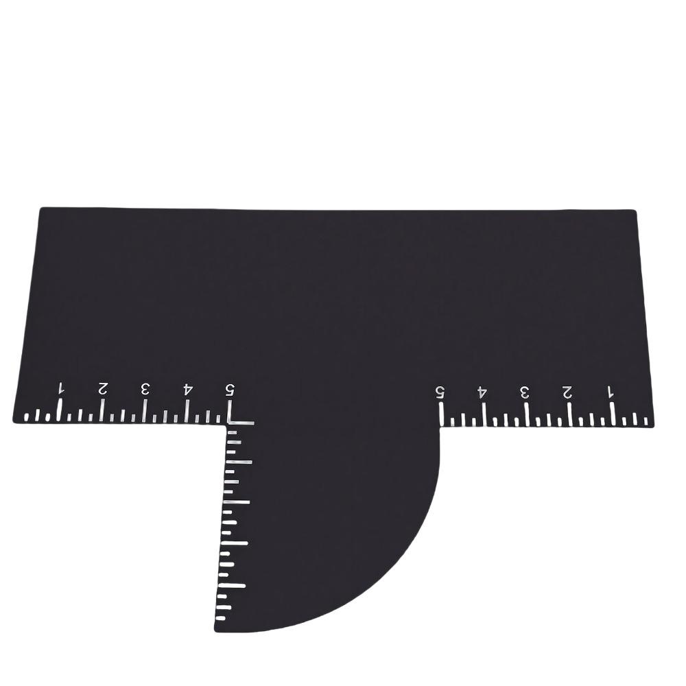 4pcs Measurement Indicator Barber Enhancement Card Easy To Clean Edge Line Up Tool For Men