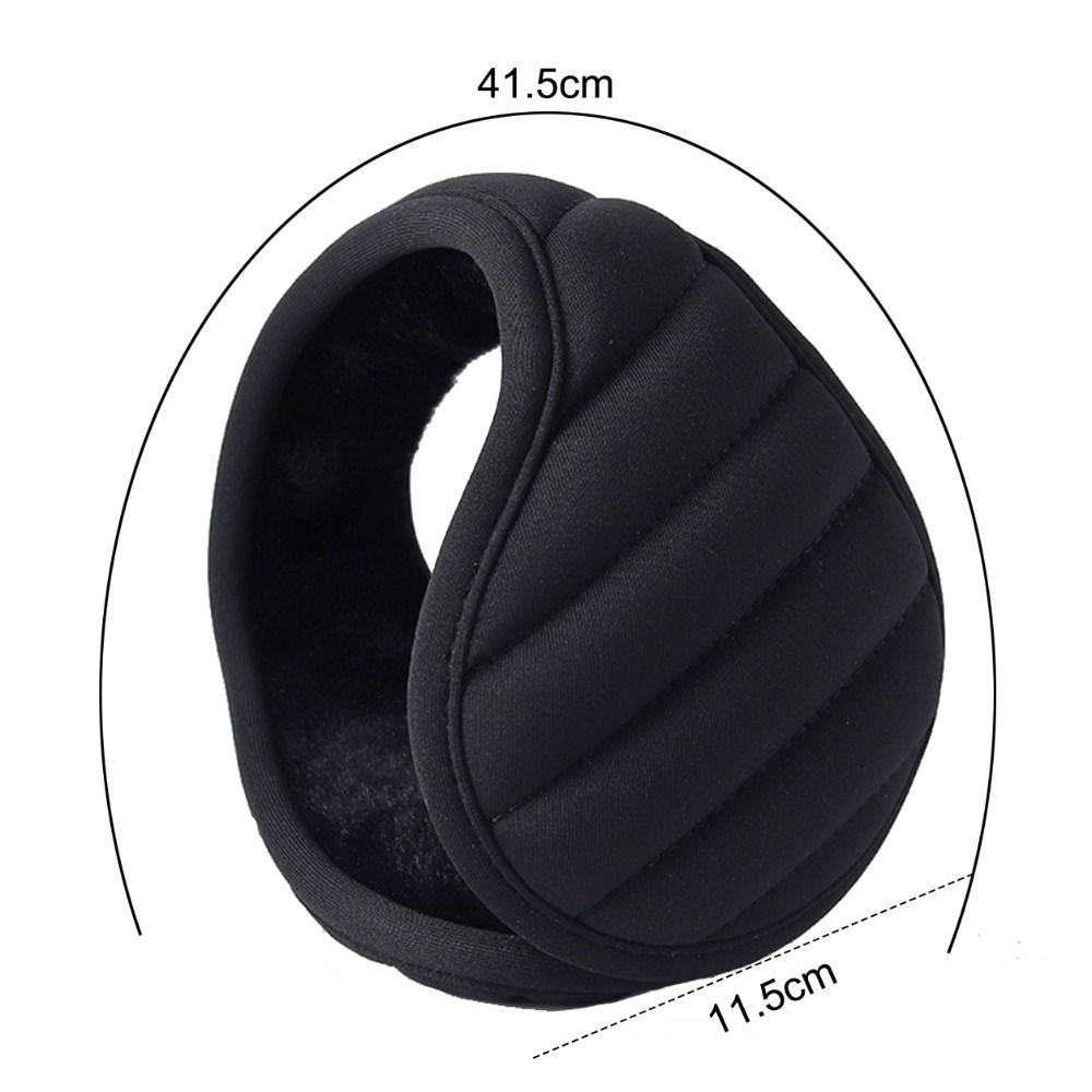 Thick Plush Lined Winter Earmuffs Soft Windproof Ear Covers Portable Plush Earmuffs  Outdoor Use