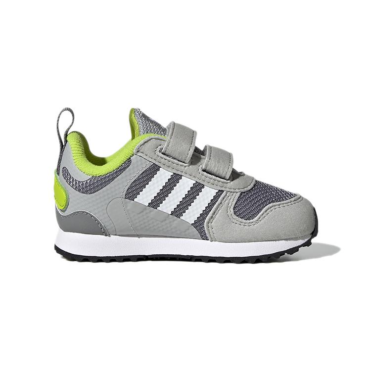 Adidas Originals ZX 700 HD CF I Suede Abrasion Resistant Low top Toddler Shoes Gray Infant And Toddler GZ7517
