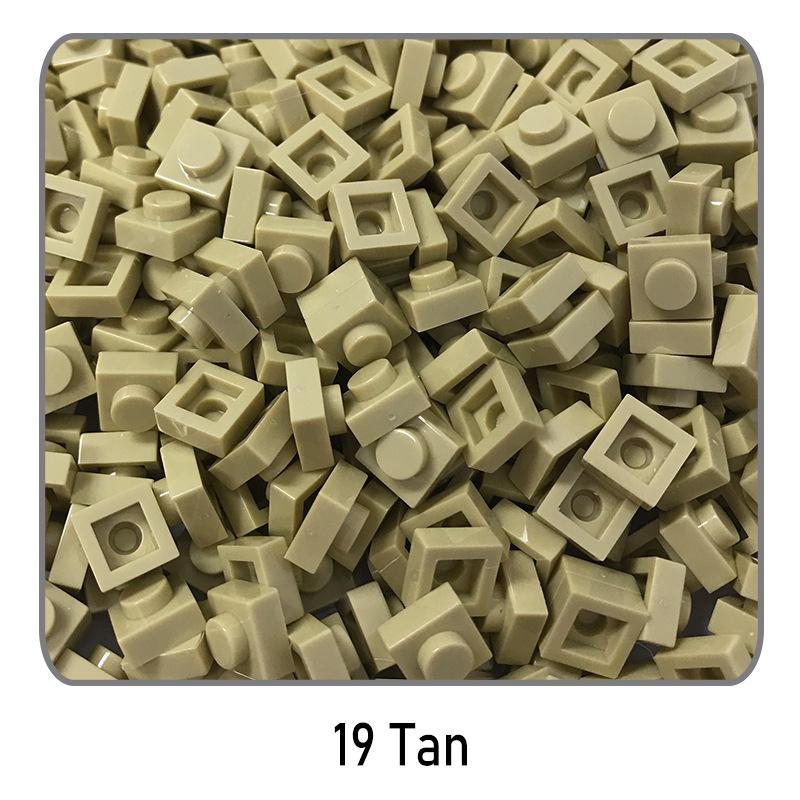500Pcs Diy Pixel Art Building Blocks Thin Figures Bricks Compatible With 3024 1X1 Square Bricks Bulk Assemble Toys Gift For Chil