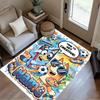 Bluey's Soccer Fun Customized Name Floor Rug Office Rug Suitable for Bedrooms Playrooms Kitchen Dormitory Anti-slip Rug Decorate Offices