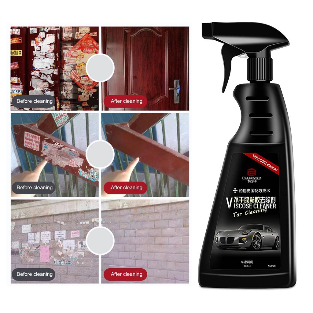 300ML Sticky R esidue Remover Spray Multifunctional Sticker Remover Cleaner Window Car Glass Label Cleaner Adhesive Glue Spray