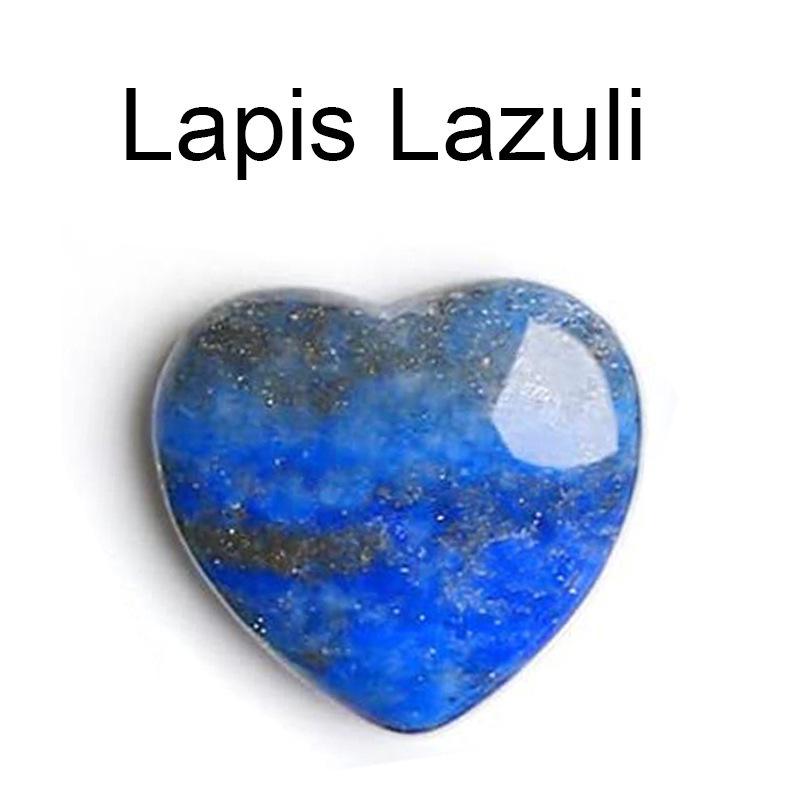 Heart-Shaped Natural Crystal Gemstone Pendant (20mm)