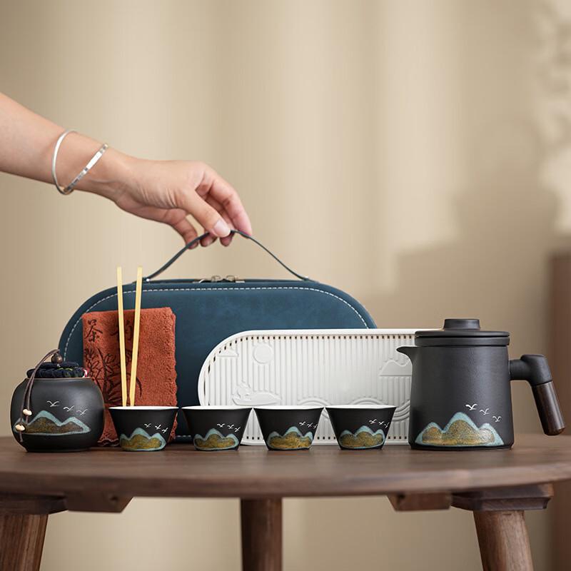 Coarse Pottery Ceramic Tea Set