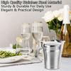 Gravy Pitcher Double Layer Stainless Steel Gravy Boat Double Insulated Sauce Container Spill Proof Insulated Gravy Pitcher