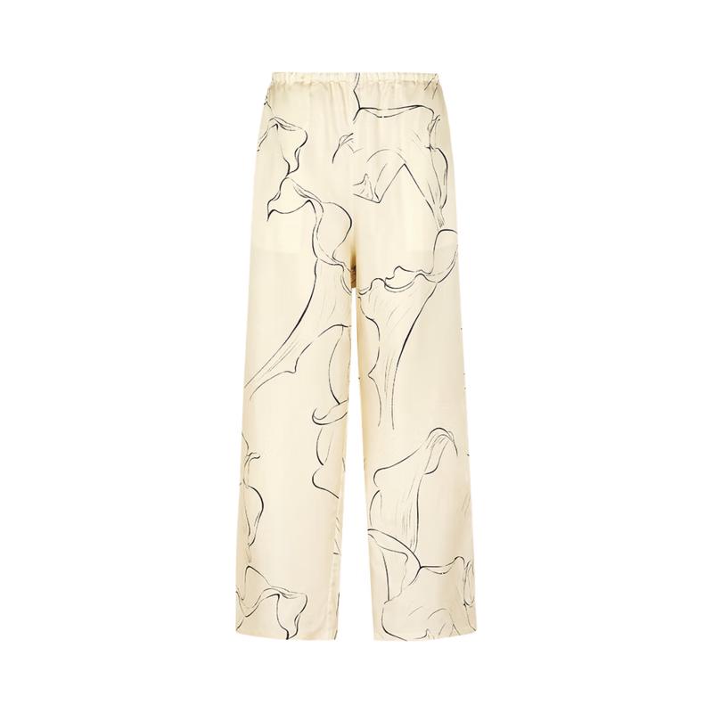 

LESS 2024 Spring Silk Casual Pants S