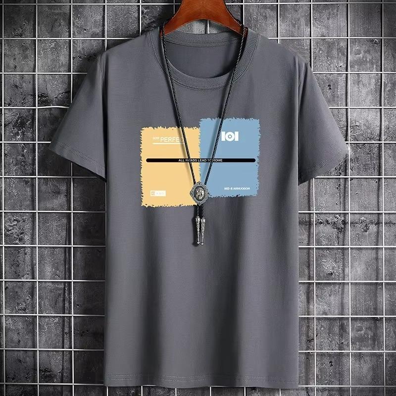 Fashion Summer Men's Clothing Casual Simple Anime T-shirt White Oversized Graphic Retro T-shirt Anime Harajuku Manga T-shirt Top