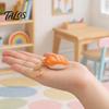 Portable Stress Reliever Keychain Pendant, Simulated Salmon Sushi Relief Toy with Hanging Healing Pendant Charm Chain, 3D Printed Food Ornament