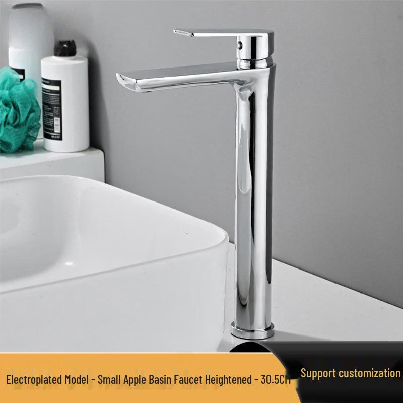 Lantuan Chrome Honeycomb Stainless Steel Hot & Cold Basin Faucet