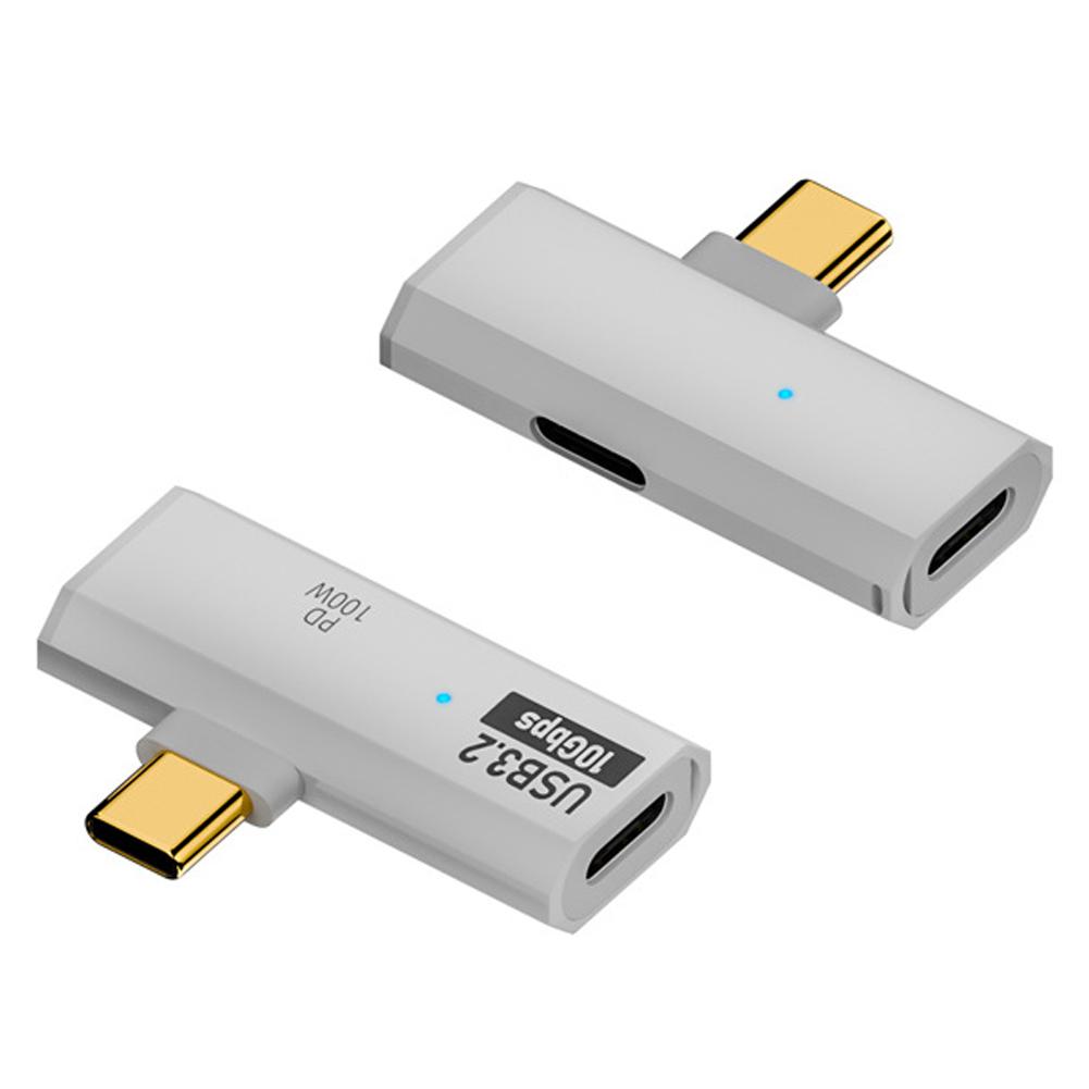 2in1 Type C USB 3.2 OTG Splitter PD 100W Fast Charging Adapter USB C Charger Adapter for Phone Tablet Macbook Hard Disk Earphone