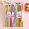 100-Pack Eco-Friendly Glitter Pipe Cleaners - DIY Educational Tinsel Chenille Stems for Kids