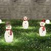 3Pcs Lighted Snowman Christmas Garden Decoration With LED Light Glowing Snowman Xmas Home Outdoor Yard Decorations Ornament
