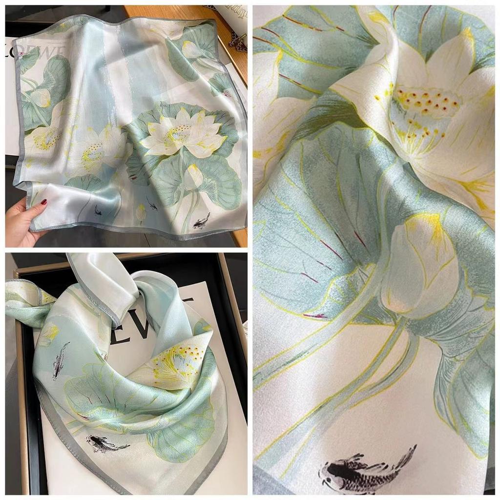 Eleganti Foulard di Seta da Donna Con Centinaia di Camicie, Assistenti di Volo, Decorazione Professionale, Protezione del Collo, Foulard, 70 Foulard Quadrati Piccoli.