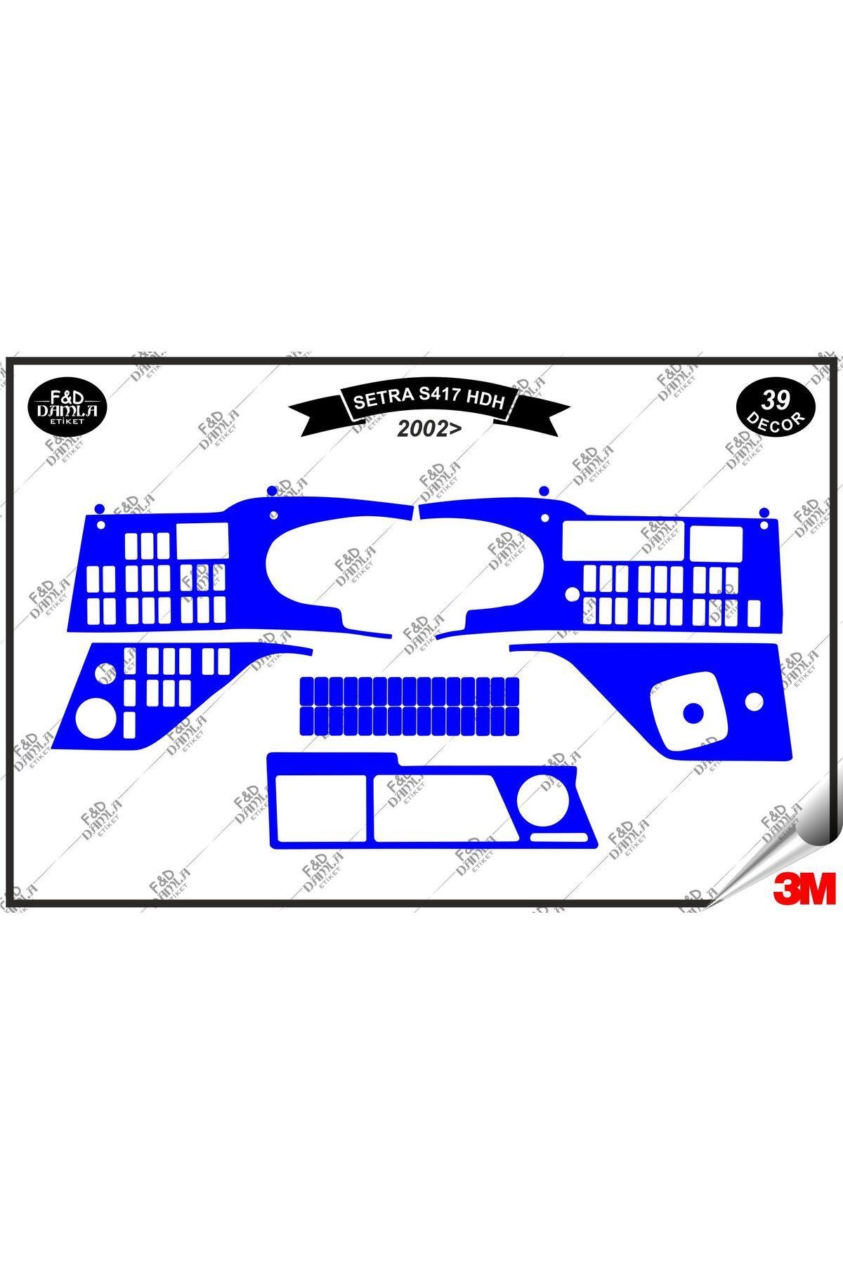 

Setra S 417 HDH 2002 Torpido Konsol Trim Göğüs Maun Kaplama Set 39 Parça Mavi
