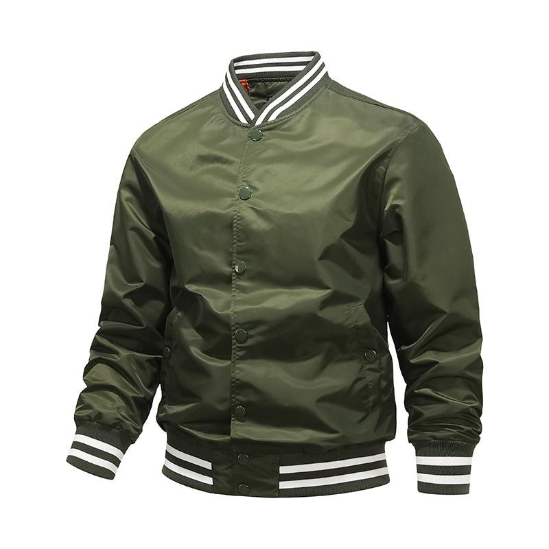 Button Up Baseball Jacket Men s American Pilot Couple Ins Trendy Workwear XXXL