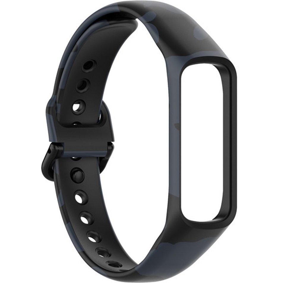 Silicone Strap for Samsung Galaxy Fit 2 SM-R220, Camouflage Gray
