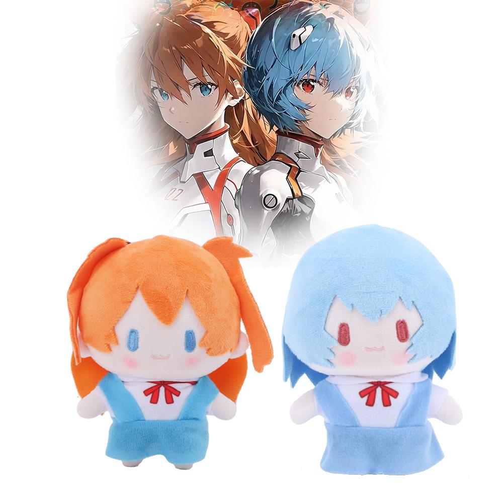 Kawaii NEON GENESIS EVANGELION Rei Ayanami Asuka Kreskówkowe Pluszowe Zabawki Postacie Anime Lalki Miękkie Dla Fanów Dzieci Prezent Urodzinowy