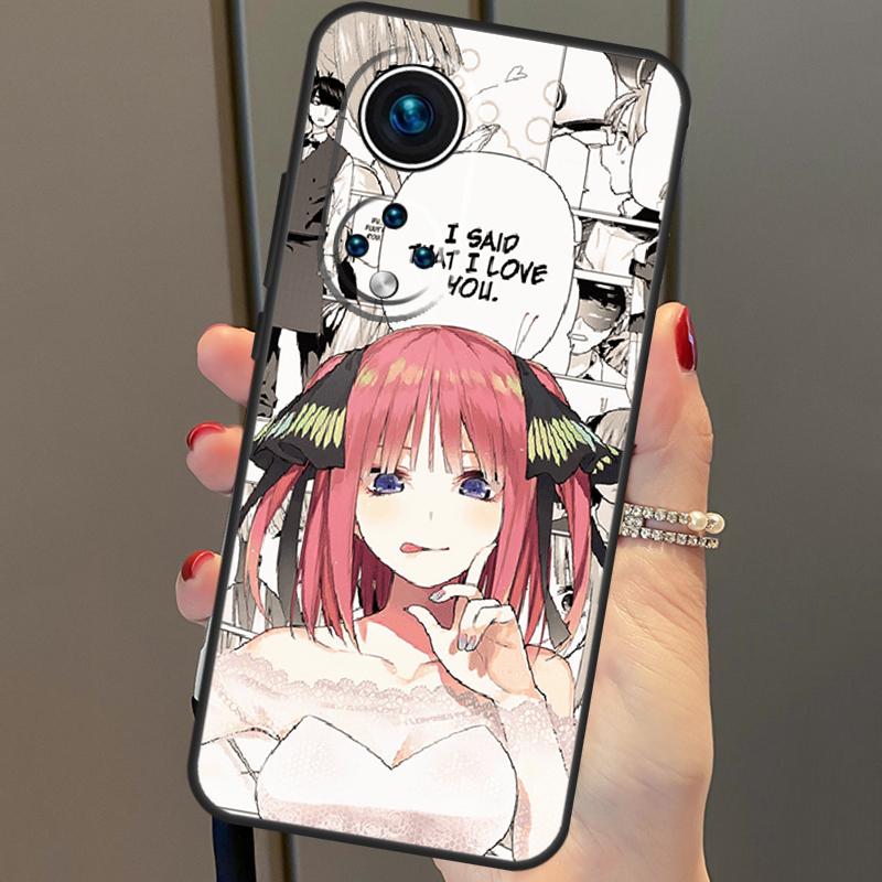 Nakano Nino Gotoubun No Hanayome Cover For Honor 50 Lite Case For Huawei P20 P30 P40 Pro Nova 9 5T P Smart 2021 8X 9X 10i