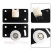 Door Rollers Sliding Door Wheel Cabinet Nylon Pulley Cupboard Caster Hanging Wheel Sliding Track For Wardrobe Furniture Hardware