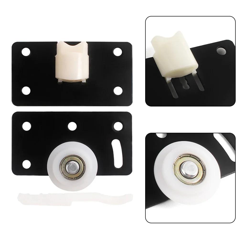 Door Rollers Sliding Door Wheel Cabinet Nylon Pulley Cupboard Caster Hanging Wheel Sliding Track For Wardrobe Furniture Hardware
